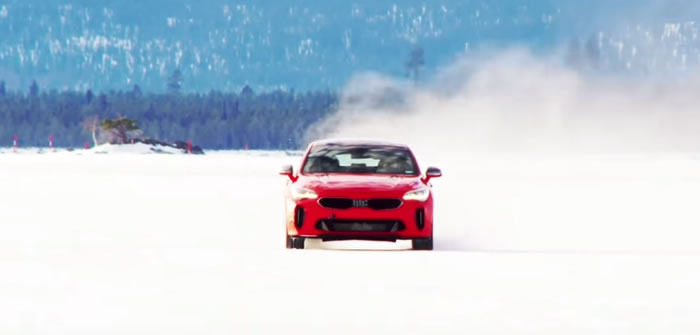 Kia Stinger winter testing
