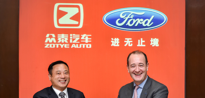 Ford and Chinese OEM Zotye Auto to develop future all-electric cars