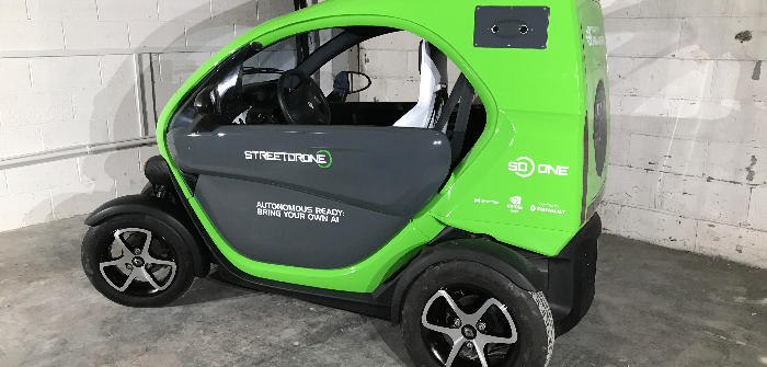 Streetdrone develops all-new autonomous vehicle