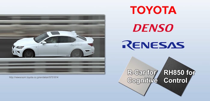 Renesas technology selected by Toyota for future AVs