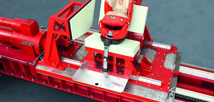 New Compact Impact Simulator mount from Messring for testing to UN ECE R129