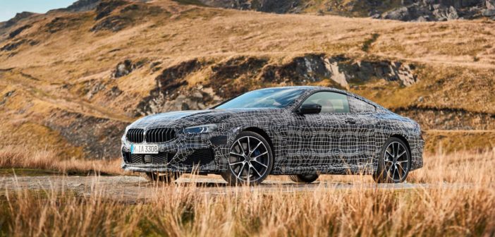 BMW tests the 8 Series Coupe on roads around Wales, UK