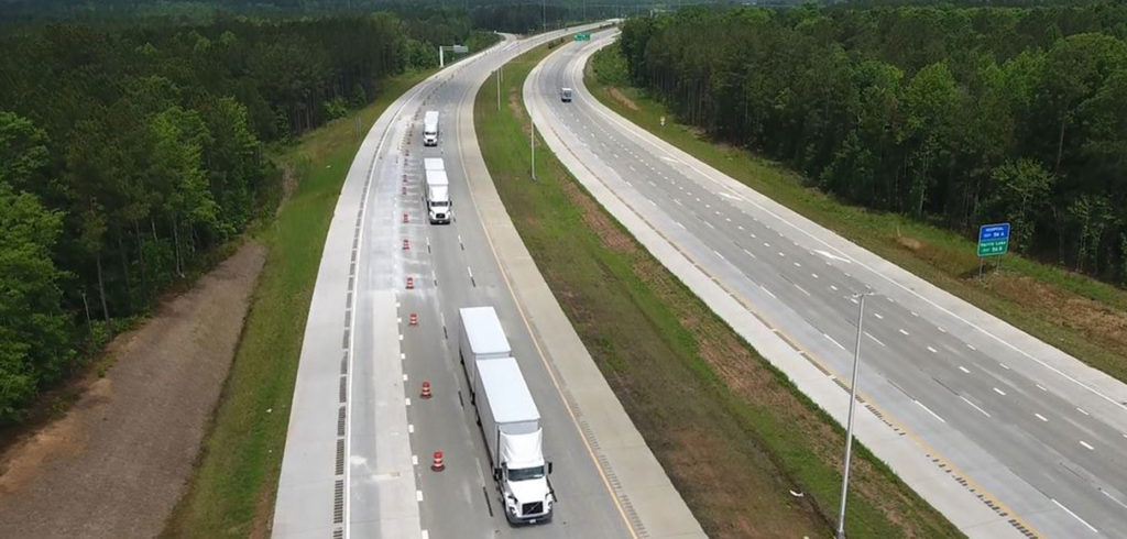Volvo Trucks demonstrates platooning in North Carolina