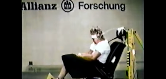 Crash testing with live human dummies