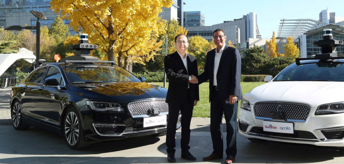 Ford and Baidu to jointly test autonomous vehicles in China