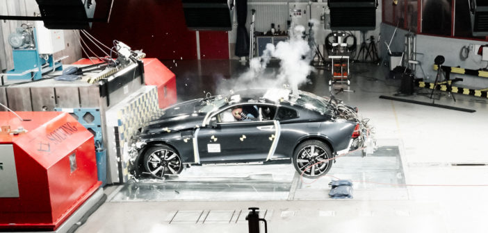 Polestar evaluates strength of carbon fiber in first successful crash test of Polestar 1