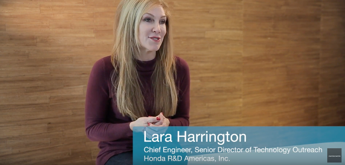Honda R&D Americas lead engineer, Lara Harrington, reflects on her role in the automotive industry Honda R&D Americas lead engineer Lara Harrington
