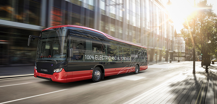 Scania autonomous bus Stockholm