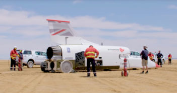 Bloodhound LSR – first day running down the Hakskeenpan