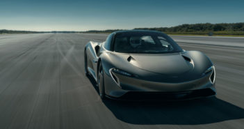 McLaren tests Speedtail at Kennedy Space Center in Florida, USA