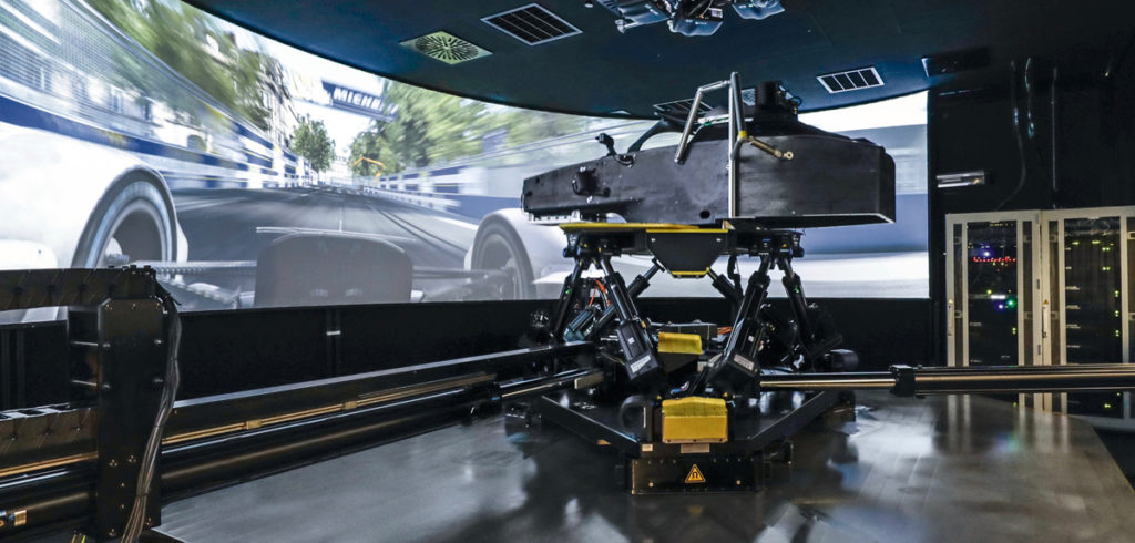 A look at the Porsche Racing simulator