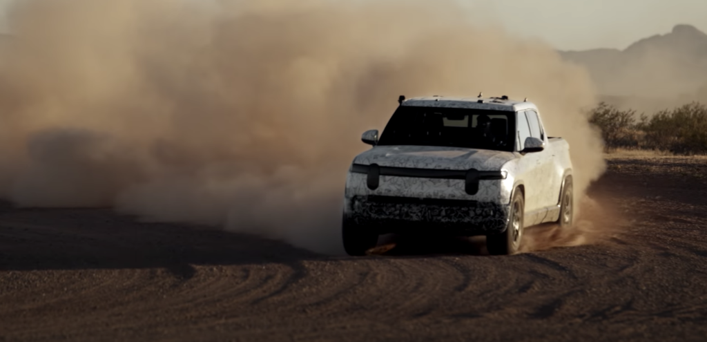 Rivian tests R1T all-electric pickup in Arizona