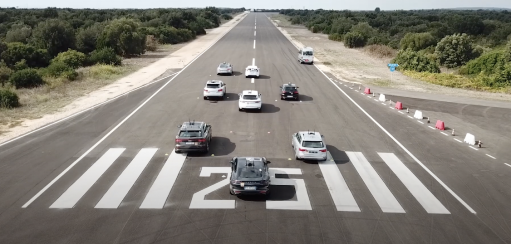 AB Dynamics and VW Group perform swarm vehicle test