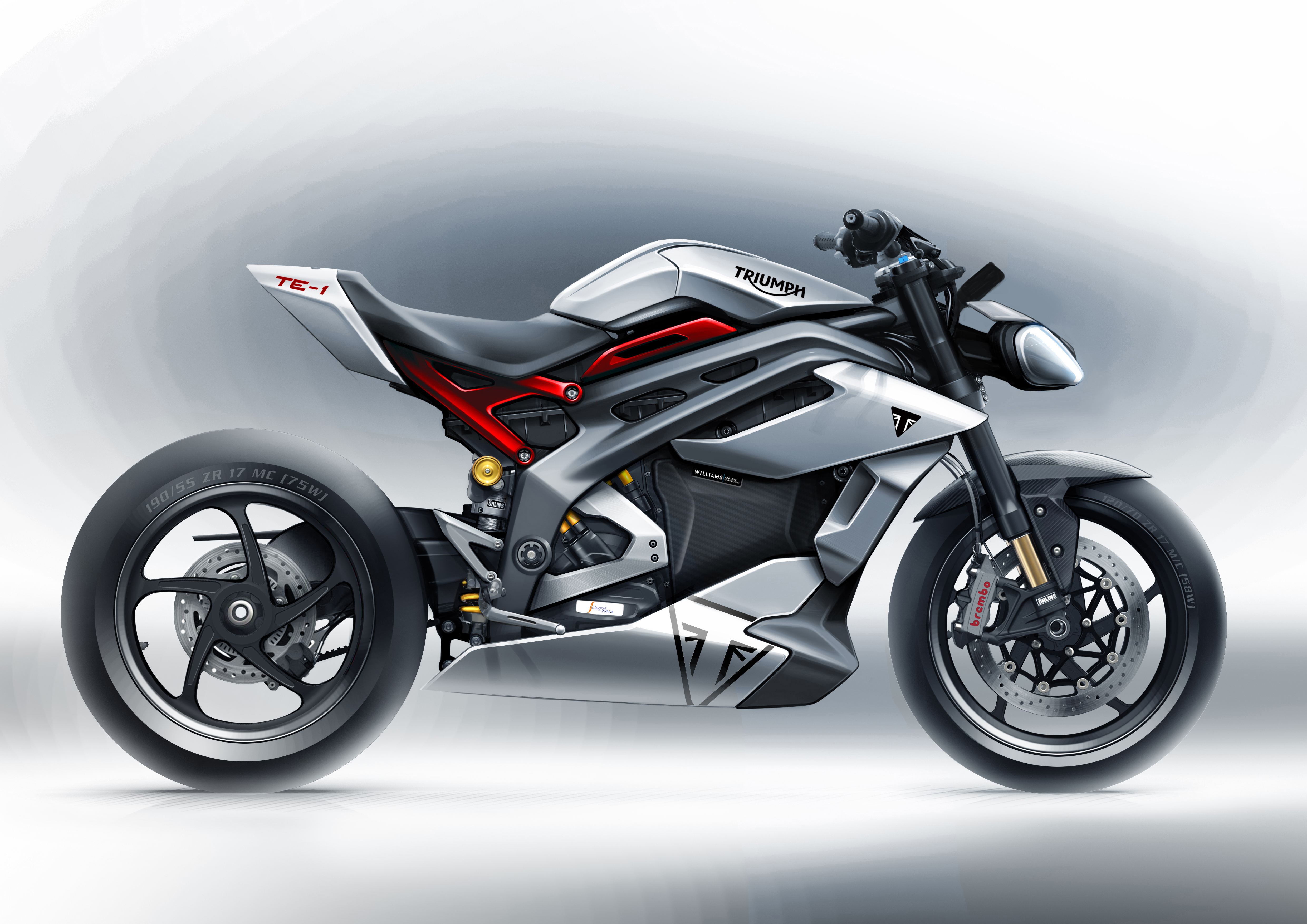 Project Triumph TE-1 has released the first styling sketches of the final prototype for its electric motorcycle