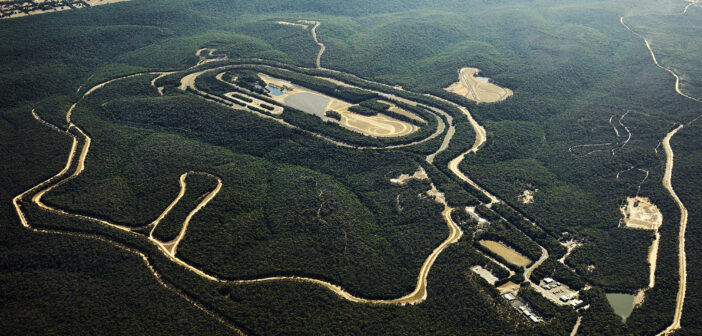 Aerial shot of the Australian Automotive Research Centre in Victoria, Australia