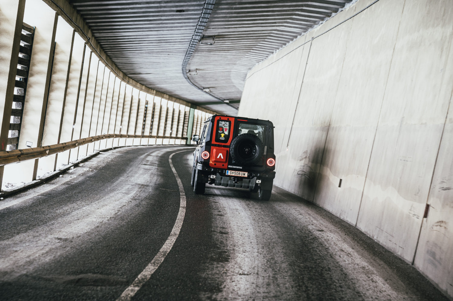 The vehicle was also driven on public roads in Austria