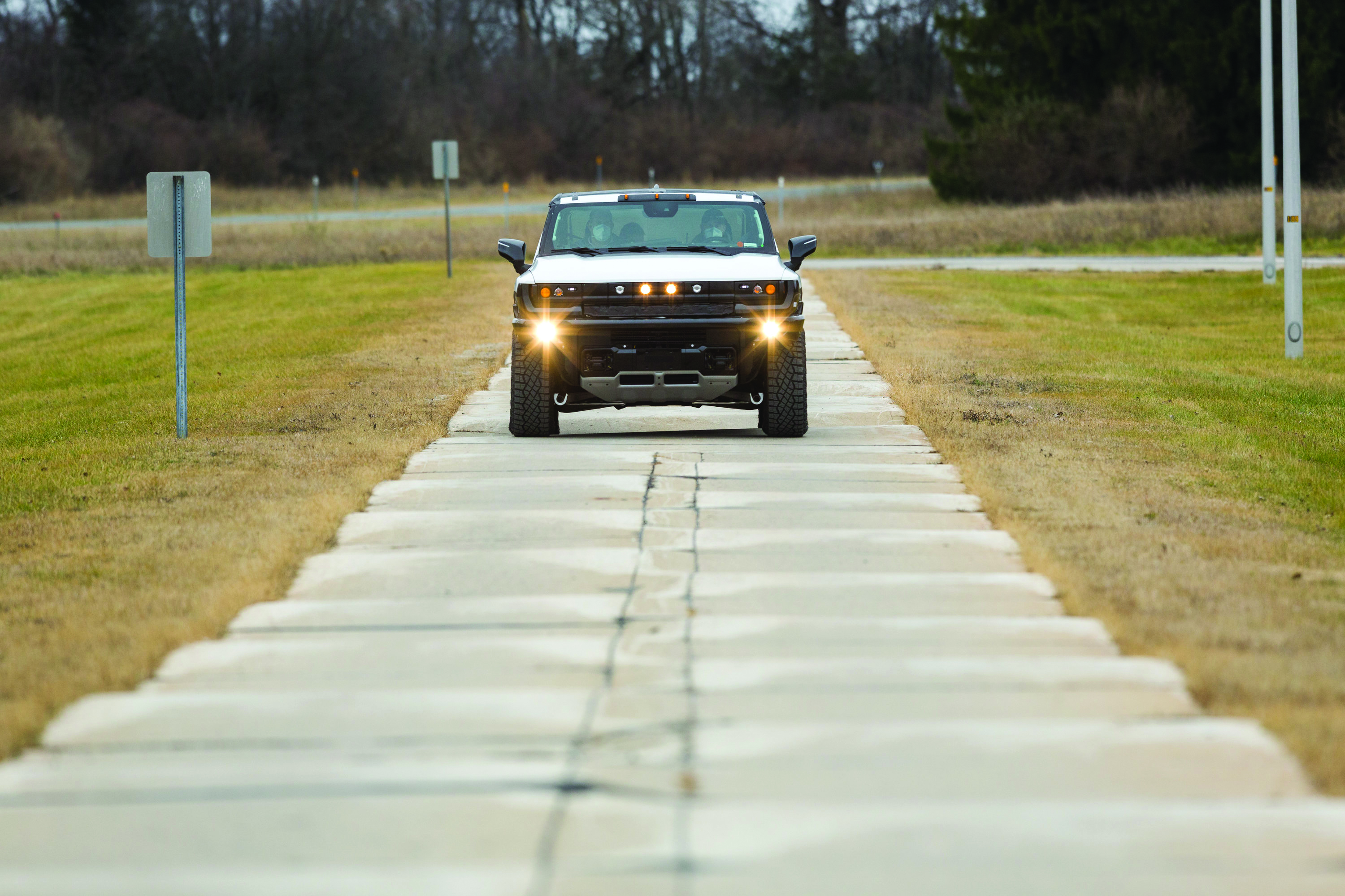 The GMC Hummer EV arrived at GM’s Milford Proving Ground in  late 2020 to continue validation testing