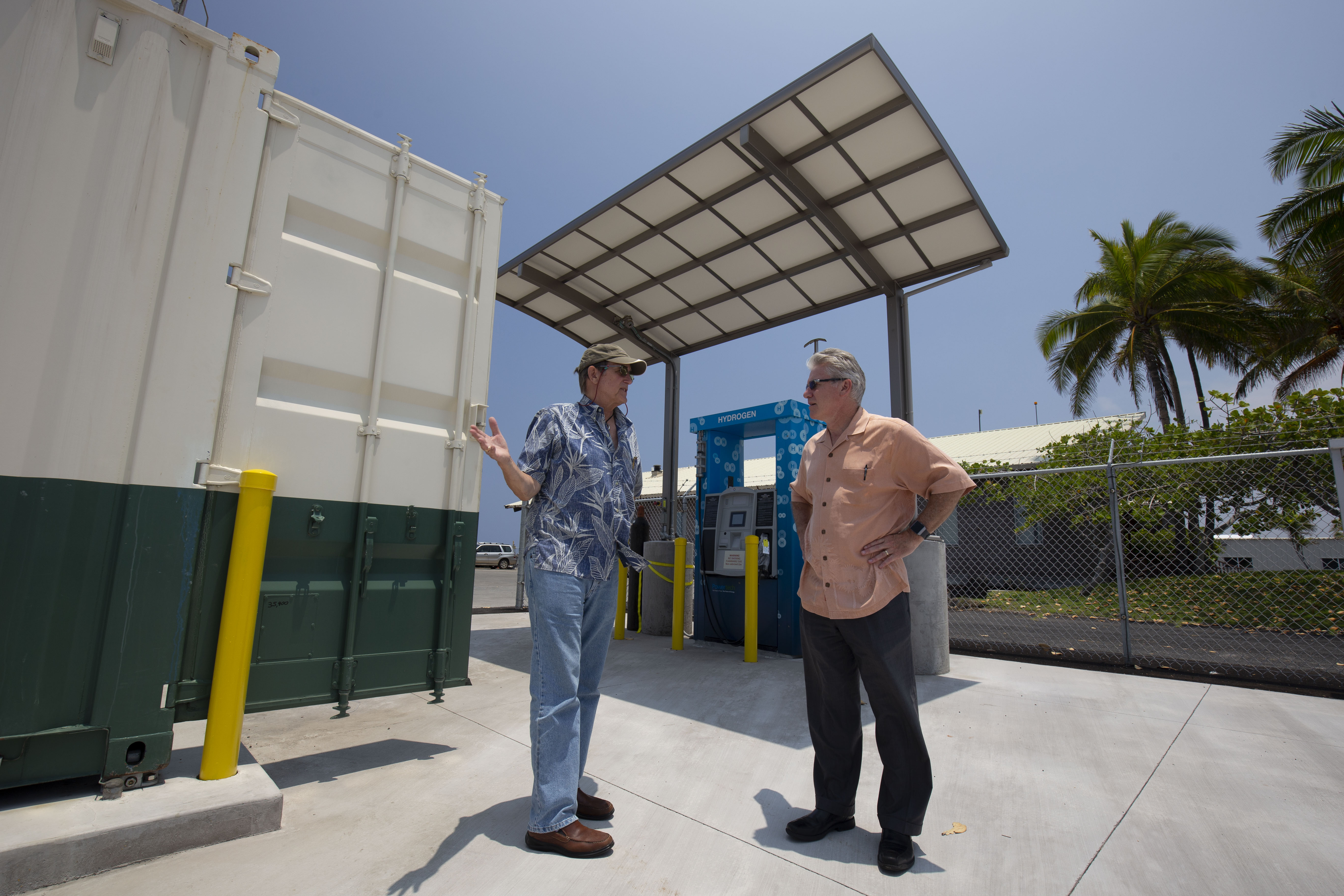 CTE staff on site at a hydrogen fueling station in Hawaii