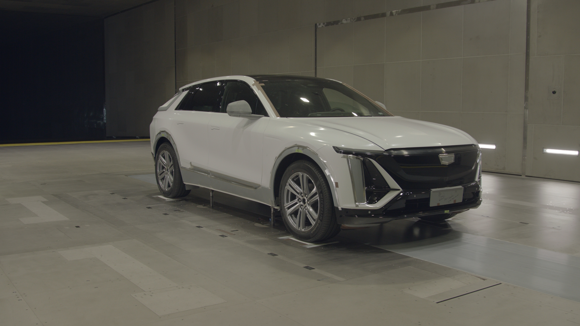 Testing of the all-new 2023 Cadillac Lyriq pre-production model. Actual production model will vary