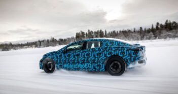 Winter testing in Scandinavia on the last legs of the project as the car reached production maturity