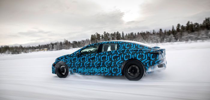 Winter testing in Scandinavia on the last legs of the project as the car reached production maturity