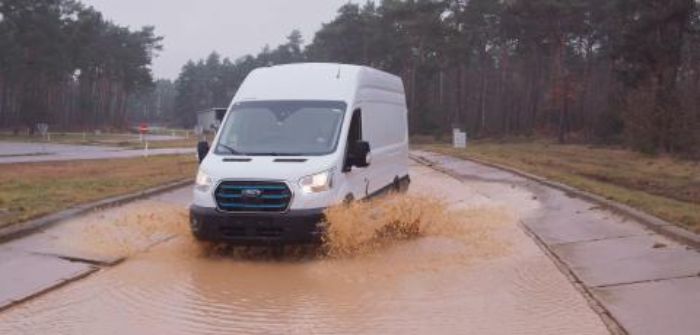 The first battery-electric Ford Transit van is the result of a trans-Atlantic development program