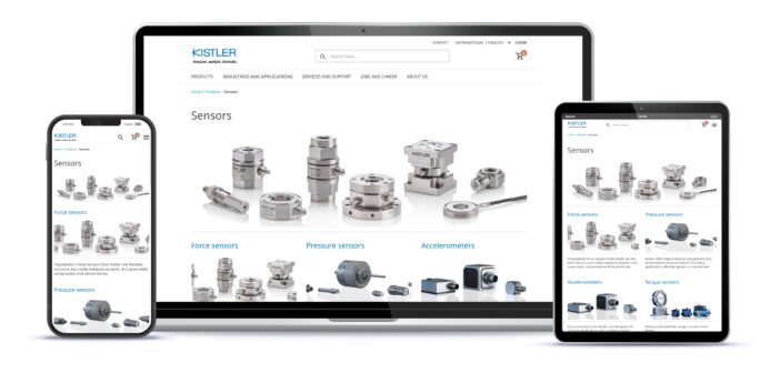 New Kistler website provides easy access to measurement technology