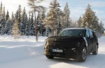 The Kia EV9 was equipped by HMETC with dedicated winter tires for its testing in Arjeplog, Sweden