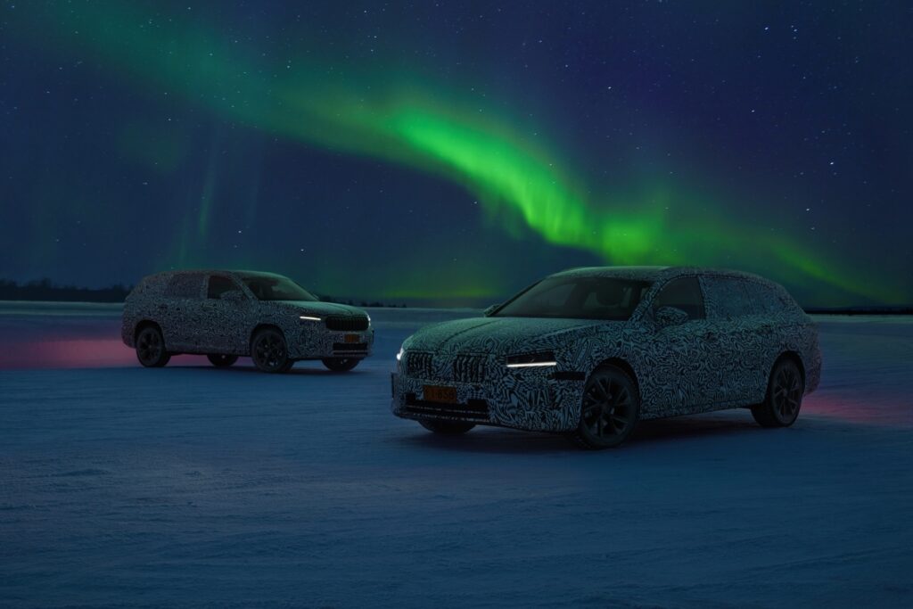 New generation Škoda Kodiaq and Superb complete winter testing in Arctic Circle