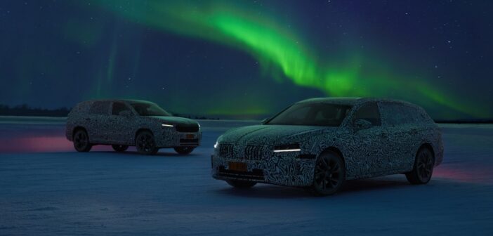 New generation Škoda Kodiaq and Superb complete winter testing in Arctic Circle