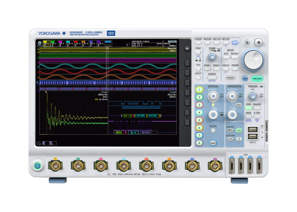 The 500MHz eight-channel DLM5058HD model