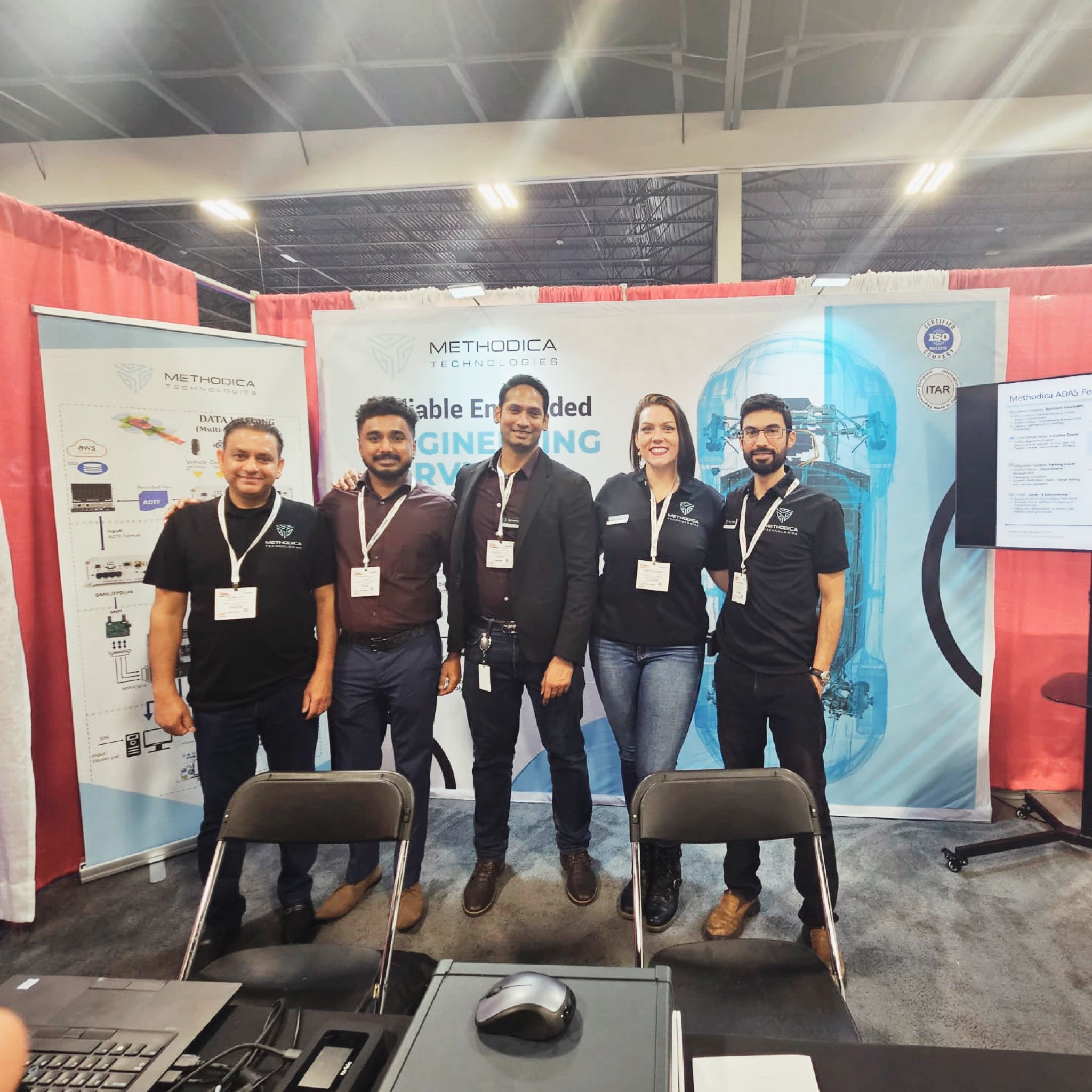 The Methodica Technologies team at Automotive Testing Expo North America 2023