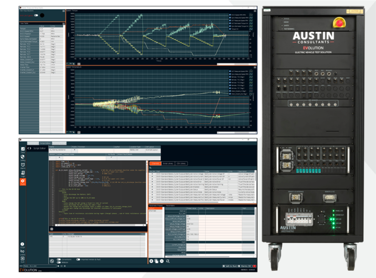 Austin Consultants' EVolution EV Test System, which is the automation platform at the heart of this solution