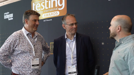 Alex Crawford, Product Engineering Operations Director, JLR and Robert Penfold, Director, Powertrain Engineering, JLR.