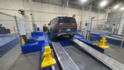 Rivian partners with MAE on custom EV test equipment installation