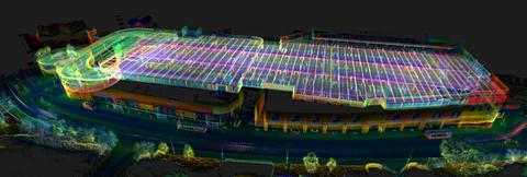 Multi-storey car park point cloud