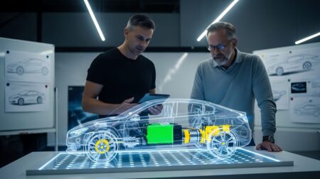 New standards for digital twins of vehicle batteries developed by MHP and AWS.