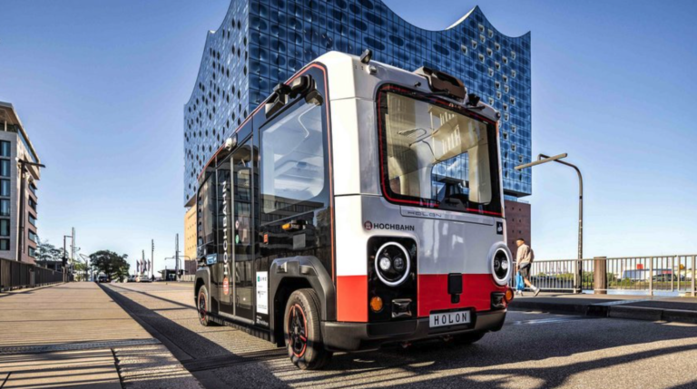Autonomous Holon Urban minibus enters testing in Hamburg.