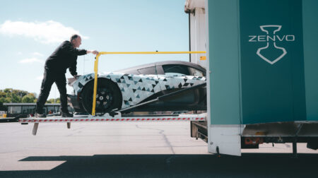 Zenvo Aurora continues development program in Denmark after Goodwood debut The Zenov Aurora is maneuvered into a transportation truck