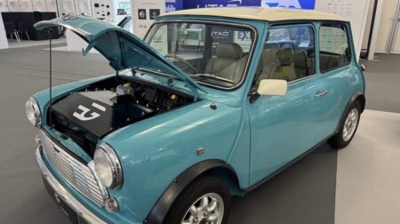 Classic Mini EV conversion kit developed by Electrogenic and Exedy