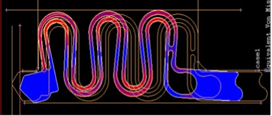 A low noise, high signal frequency waveform.