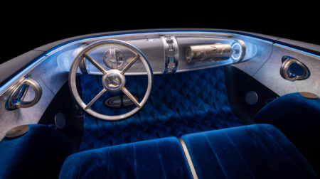 A promo pic of the Mercedes-Benz Vision Iconic concept's interior