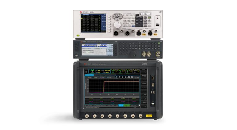 Keysight and Head Acoustics complete interoperability test for next-gen eCall systems Keysight's UXM-based Next Generation eCall solution shown in promi pic against a white background. The solution has a number of display screens and buttons and dials