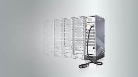 Vector's new HIL platform, vCTS.performance, which enables megawatt EV charging validation.