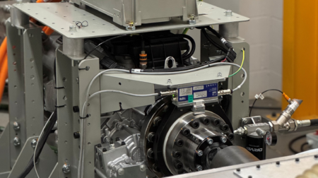 Close-up of test cell.