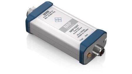 The new Rohde & Schwarz NRP150T thermal power sensor shown in profile against a white background