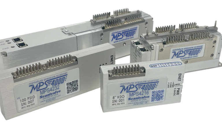 Profile pic of the MPS4264 Gen2 miniature pressure sensor range, against a whit background