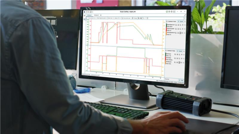 An engineer views CanKing 7.4.0 on a computer screen.