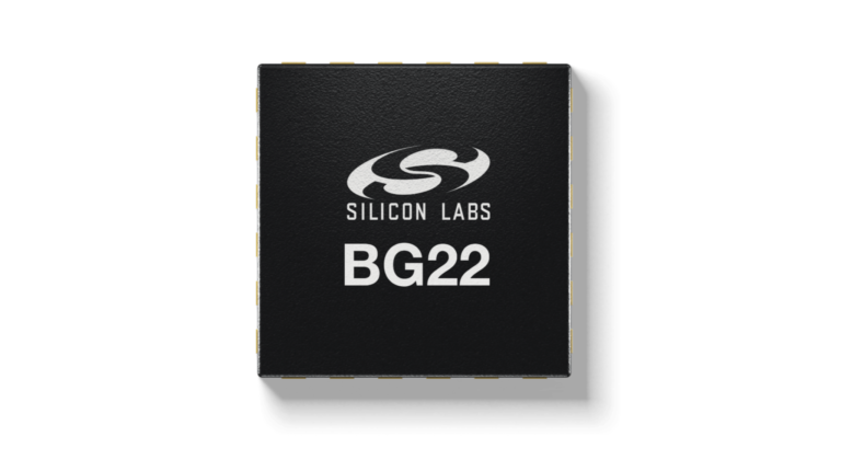 BANF and Silicon Labs develop real-time tire monitoring system for autonomous and connected fleet vehicles Promo pic of the Silicon Labs ultra-low-power BG22 Bluetooth LE SoC on a white background.