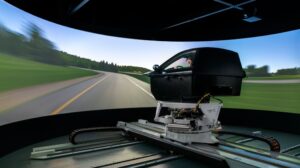 Ansible Motion’s driver-in-the-loop simulator.